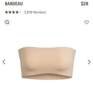 SKIMS - Fits Everybody Bandeau, XS, Clay